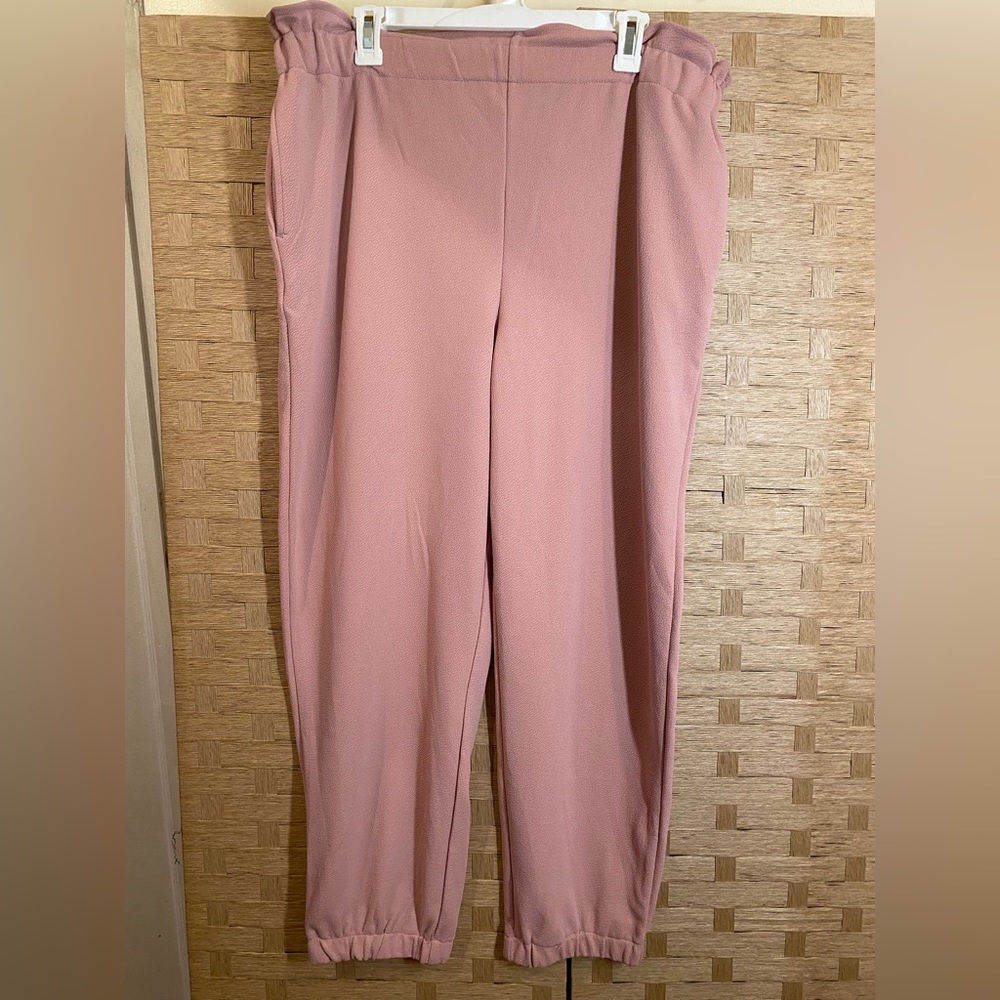 Bar III pink paper bag pant